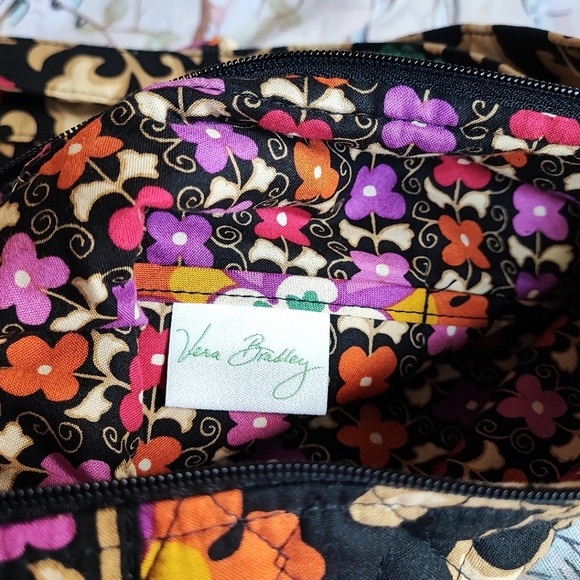Vera Bradley SUZANI Floral Quilted Zippered Tote Crossbody Laptop Bag - Picture 10 of 13